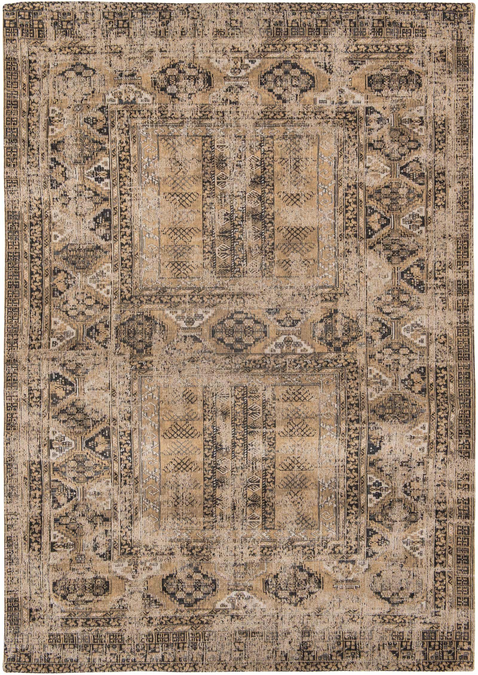 tapis Louis De Poortere LX8720 Antiquarian Antique Hadschlu Agha Old Gold