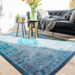 Louis De Poortere 8255 Fading World Medallion Grey Turquoise interior 2 2025