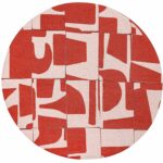 Louis De Poortere Craft Papercut 9364 Rust round