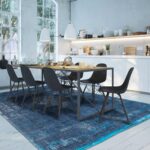 tapis Louis De Poortere CA 8254 Fading World Medaillon Blue Night interior