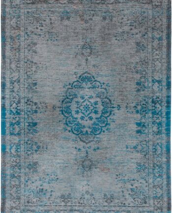 tapis Louis De Poortere CA 8255 Fading World Medaillon Grey Turquoise