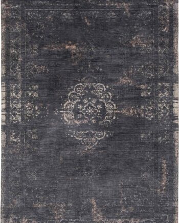 tapis Louis De Poortere CA 8263 Fading World Medaillon Mineral Black